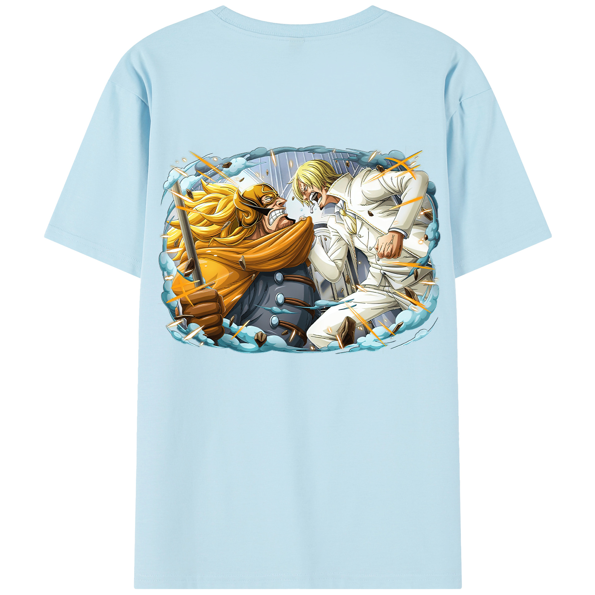 ワンピース サンジ ONE PIECE Sanji 綿100％半袖Tシャツ（背面プリント）